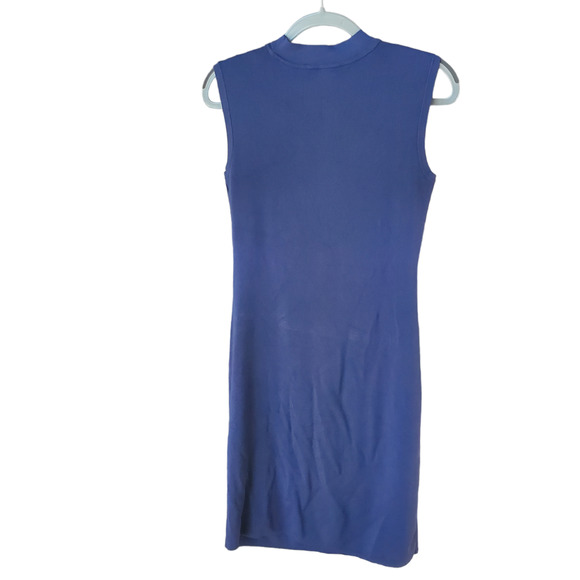 Halogen Navy Sleeveless Sheath Dress Size S - Picture 2 of 8